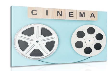 CANVAS PRINT FILM TAPE - VINTAGE AND RETRO PICTURES - PICTURES