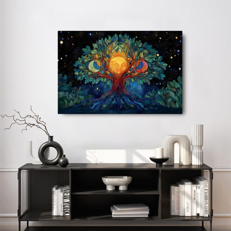 OBRAZ STROM ŽIVOTA POD HVĚZDAMI - OBRAZY STROMY ŽIVOTA - OBRAZY