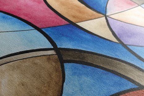 WANDBILD ABSTRAKTE ZEICHNUNG VON FORMEN - ABSTRAKTE BILDER - BILDER