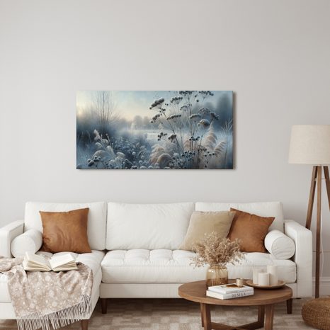 WANDBILD WINTERWIESE - BILDER VON NATUR UND LANDSCHAFT - BILDER