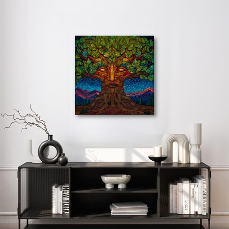 OBRAZ STROM ŽIVOTA POD HVĚZDAMI - OBRAZY STROMY ŽIVOTA - OBRAZY