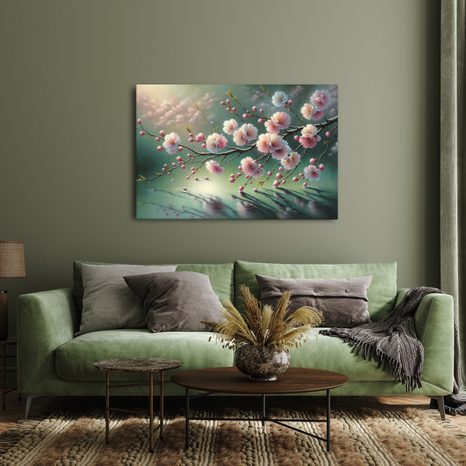 OBRAZ RŮŽOVÉ KVĚTY V ODPOLEDNÍM SVĚTLE - OBRAZY KVĚTŮ - OBRAZY