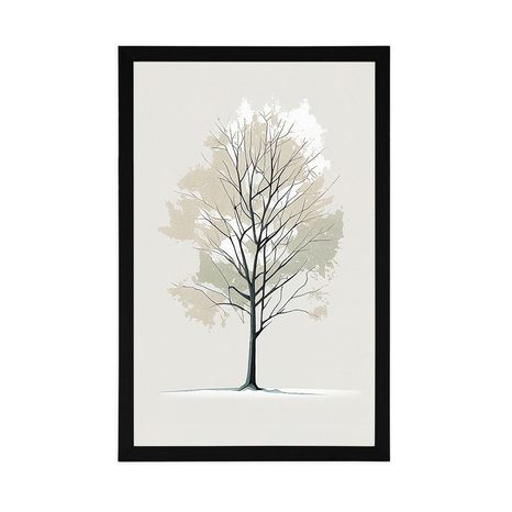 PLAKÁT MINIMALISTICKÝ STROM - STROMY A LISTY - PLAKÁTY