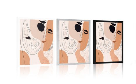 POSTER ABSTRAKTE FORMEN GESICHTER - ABSTRAKTE FORMEN - POSTER