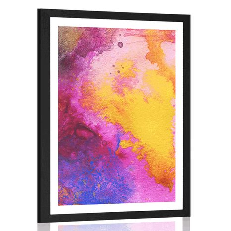 POSTER WITH MOUNT COLORS OF JOY - ABSTRACT AND PATTERNED - POSTERS