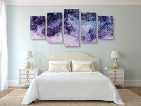 КАРТИНИ ОТ 5 ЧАСТИ – АБСТРАКЦИЯ НА НОЩНОТО НЕБЕ - АБСТРАКТНИ КАРТИНИ - КАРТИНИ