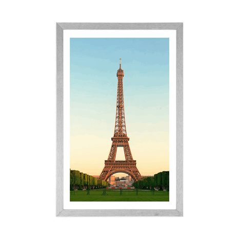 POSTER WITH MOUNT LANDMARK OF PARIS - CITIES - POSTERS