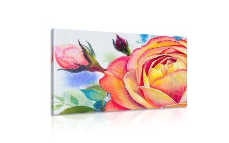 КАРТИНА НА ПЛАТНО – РОЗИ В РОЗОВИ НЮАНСИ - КАРТИНИ С ЦВЕТЯ - КАРТИНИ