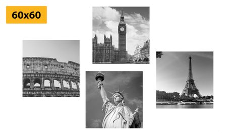 KÉPSZETT FEKETE-FEHÉR TÖRTÉNELMI MŰEMLÉKEK - KÉPSZETTEK - KÉPEK