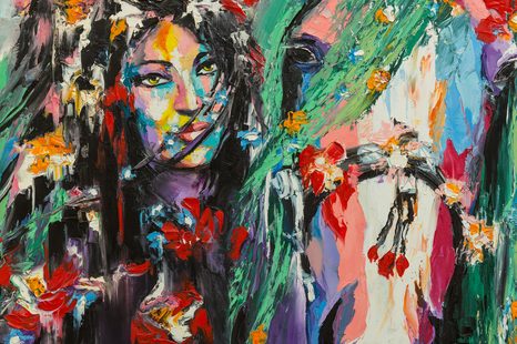 ΕΙΚΌΝΑ ΕΛΑΙΟΓΡΑΦΊΑ ΓΥΝΑΊΚΑ ΚΑΙ ΆΛΟΓΟ - ΠΊΝΑΚΕΣ ΑΝΘΡΏΠΩΝ - ΠΊΝΑΚΕΣ