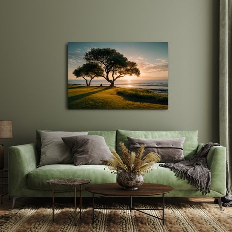 OBRAZ STROM ŽIVOTA U MOŘE - OBRAZY STROMY A LISTY - OBRAZY