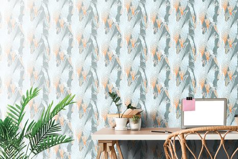 TAPETA PTÁČCI V EXOTICKÝCH LISTECH - TAPETY PŘÍRODA - TAPETY