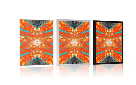 PLAKÁT ABSTRAKCE HVĚZDY - ABSTRAKTNÍ A VZOROVANÉ - PLAKÁTY