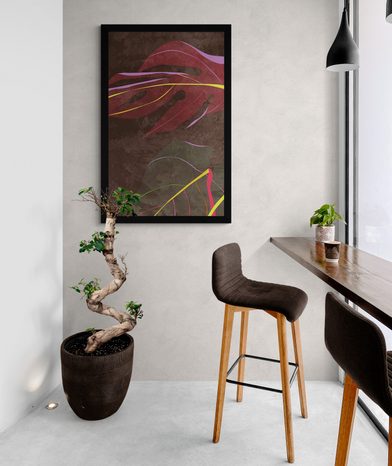 POSTER GEHEIMNISUMWITTERTE BLÄTTER - MOTIVE AUS UNSERER WERKSTATT - POSTER