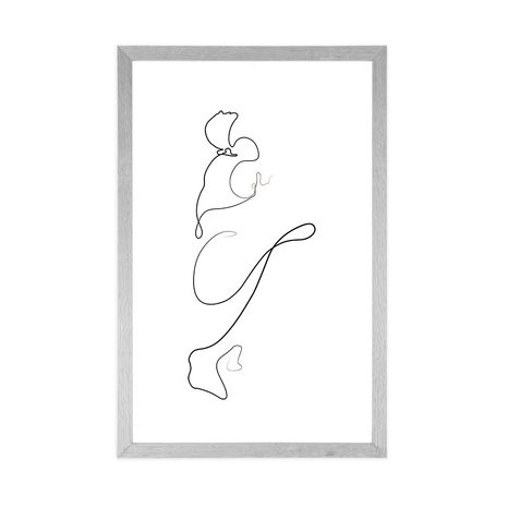 PLAKAT S PASPARTUJEM ZANIMIVE LINIJE - MOTIVI IZ NAŠE DELAVNICE - PLAKATI