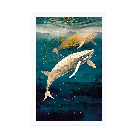 POSTER – BALENE NELL'OCEANO - MONDO SOMMERSO - POSTER