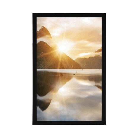 PLAKÁT KRÁSNÝ VÝCHOD SLUNCE NA NOVÉM ZÉLANDU - PŘÍRODA - PLAKÁTY