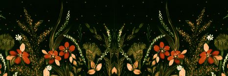 TABLOU CU ORNAMENT FLORAL - TABLOU FLORI - TABLOURI