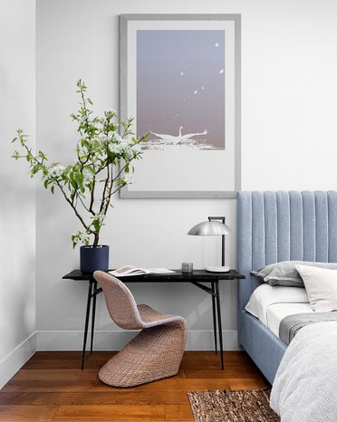 POSTER – STORIA DEL CIGNO CON PASSEPARTOUT - MOTIVI DALLA NOSTRA OFFICINA - POSTER