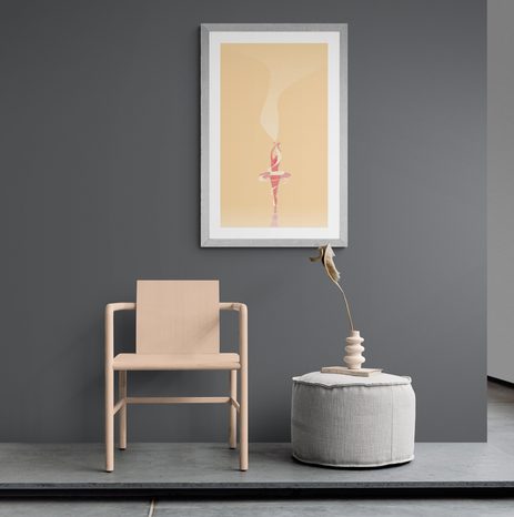 PLAKÁT S PASPARTOU BALETKA - MOTIVY Z NAŠÍ DÍLNY - PLAKÁTY