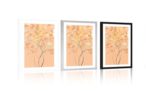 POSTER MIT PASSEPARTOUT MAGIE DES ZWEIGES - MOTIVE AUS UNSERER WERKSTATT - POSTER