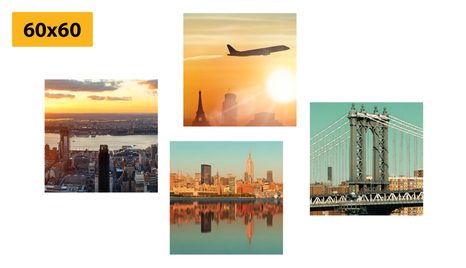 SET DI QUADRI – VIAGGIO NELLA CITTÀ DI NEW YORK - COLLEZIONI DI QUADRI - STAMPE E QUADRI