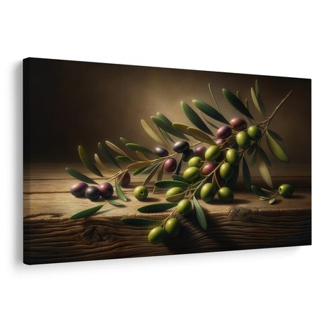 OBRAZ STŘEDOMOŘSKÉ OLIVY - OBRAZY STROMY A LISTY - OBRAZY