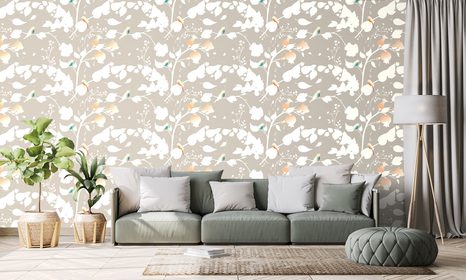 TAPETA ČVÍRÁNÍ PTÁČKŮ - VINTAGE A RETRO TAPETY - TAPETY