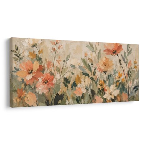 CANVASTAVLA ÖMTÅLIGA BLOMMOR PÅ FÄLTET - BLOMTAVLOR - TAVLOR
