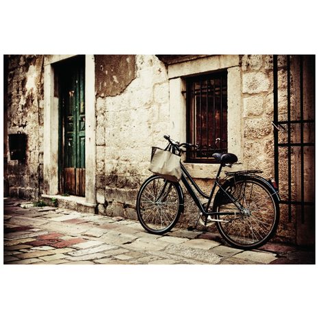 FOTOTAPETA RETRO KOLO - VINTAGE A RETRO TAPETY - TAPETY