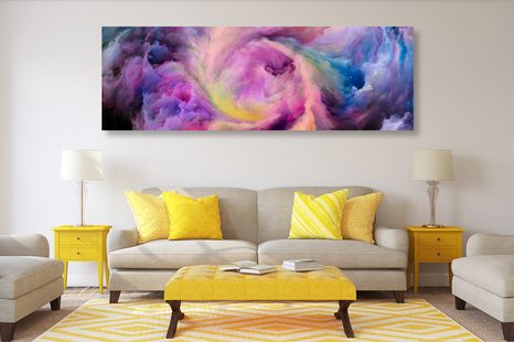 OBRAZ BAREVNÁ SPIRÁLA - ABSTRAKTNÍ OBRAZY - OBRAZY