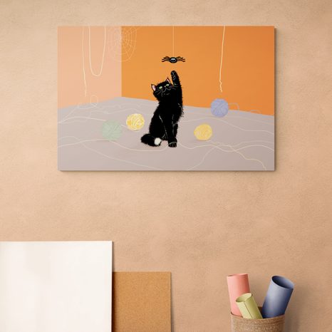 PICTURE PLAYFUL CAT WITH BALLS - PICTURES CATS - PICTURES