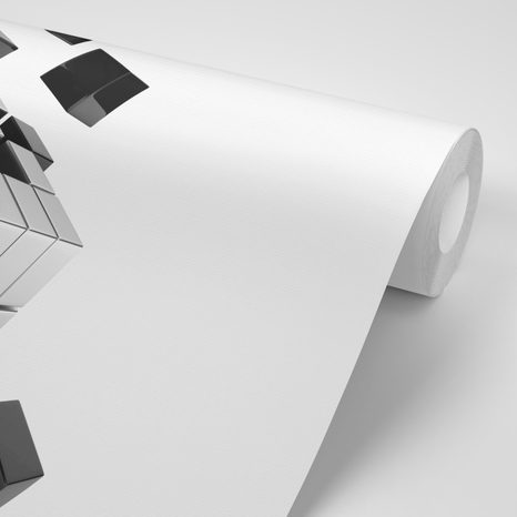 CARTA DA PARATI AUTOADESIVA – DADO STRATEGICO IN BIANCO E NERO - CARTA DA PARATI AUTOADESIVE - CARTA DA PARATI