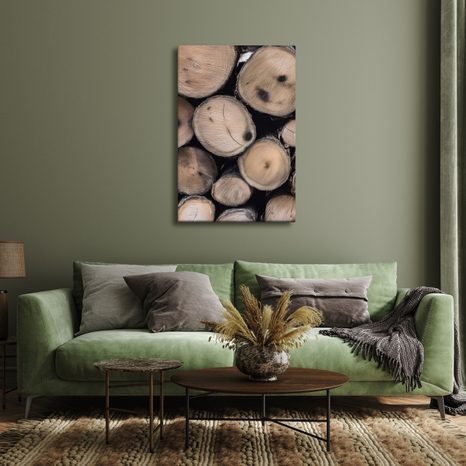QUADRO SU TELA – DETTAGLIO DEL LEGNO - QUADRI ALBERI E FOGLIE - STAMPE E QUADRI