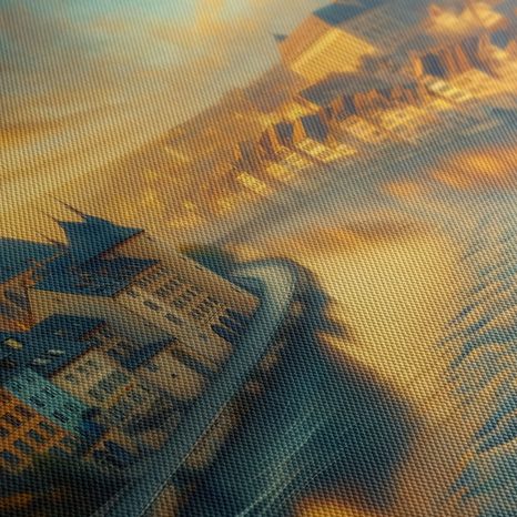 OBRAZ MĚSTO V RANNÍM SVITU - OBRAZY MĚSTA - OBRAZY