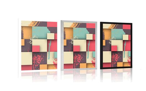 AFFICHE – TEXTURE ABSTRAITE - ABSTRAIT ET À MOTIFS - AFFICHES