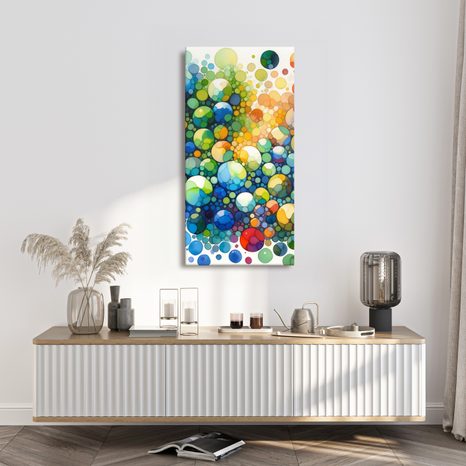 WANDBILD FARBIGE FANTASIEN - WANDBILDER ABSTRAKTE FORMEN - BILDER