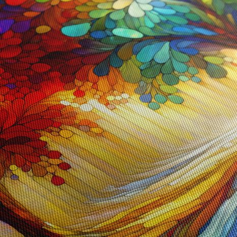 CANVAS SCHILDERIJ KLEURRIJKE LEVENSBOOM IN BOS - SCHILDERIJEN - MEGA UITVERKOOP TOT 70% 🔥