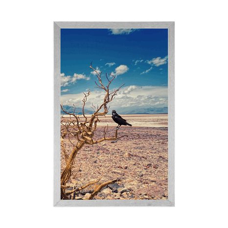 POSTER KRÄHE IN DER LANDSCHAFT DER DÜRRE - NATUR - POSTER