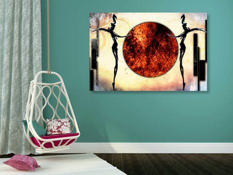 SLIKA AFRIŠKI PLES - ABSTRAKTNE SLIKE - SLIKE