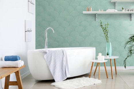 SAMOLEPÍCÍ TAPETA MODERNÍ ZELENÝ OBLOUK - SAMOLEPÍCÍ TAPETY - TAPETY