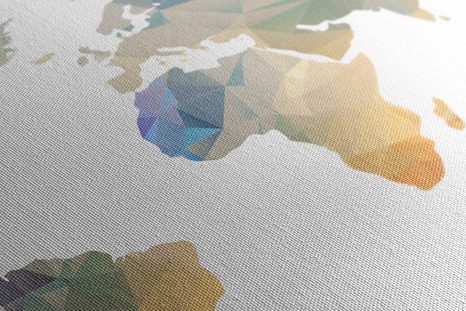 OBRAZ NA KORKU POLYGONÁLNÍ MAPA - OBRAZY NA KORKU - OBRAZY