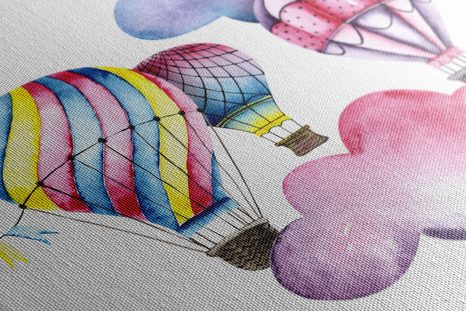 TABLOU BALONIȚE ÎN VÂNT - TABLOURI PENTRU COPII - TABLOURI