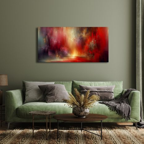 OBRAZ ZÁŘE V OHNIVÉM ABSTRAKTU - ABSTRAKTNÍ OBRAZY - OBRAZY