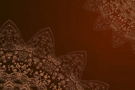 TABLOU ELEMENTELE MODERNE DE MANDALA ÎN NUANȚE DE MARO - TABLOURI FENG SHUI - TABLOURI