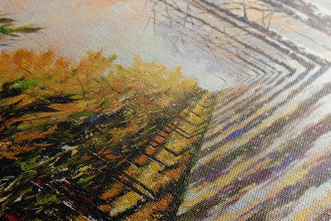 OBRAZ PODZIMNÍ ALEJ STROMŮ - OBRAZY PŘÍRODY A KRAJINY - OBRAZY