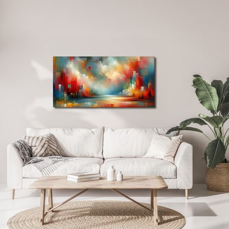 OBRAZ ABSTRAKCE V BARVÁCH - ABSTRAKTNÍ OBRAZY - OBRAZY
