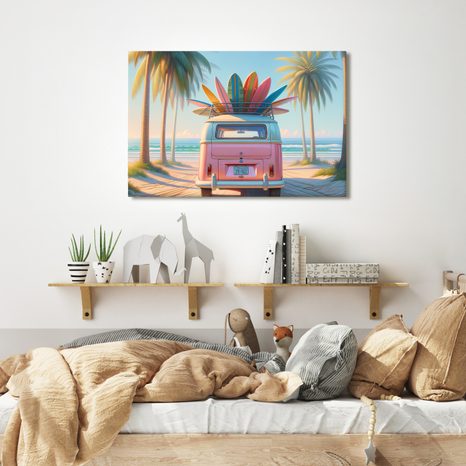 OBRAZ LÉTO V BARVÁCH SURFŮ - OBRAZY MOŘE A PLÁŽ - OBRAZY