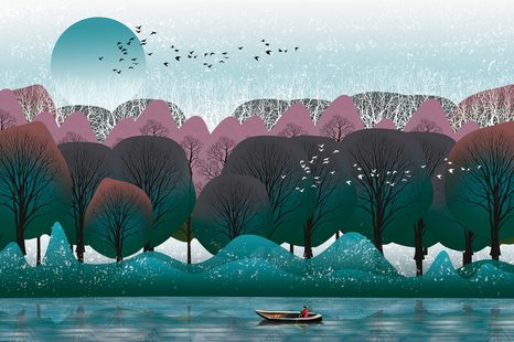 SAMOLEPÍCÍ TAPETA MODERNÍ PROVEDENÍ DŽUNGLE - SAMOLEPÍCÍ TAPETY - TAPETY