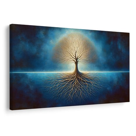 OBRAZ STROM ŽIVOTA V MODRÉM - OBRAZY STROMY ŽIVOTA - OBRAZY